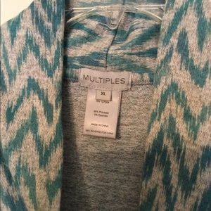 Multiples teal and gray tunic